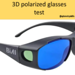 3D polarized glasses test