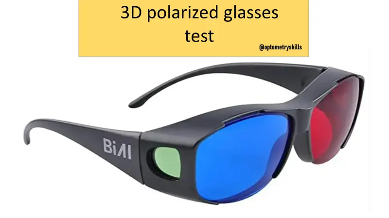 3D polarized glasses test