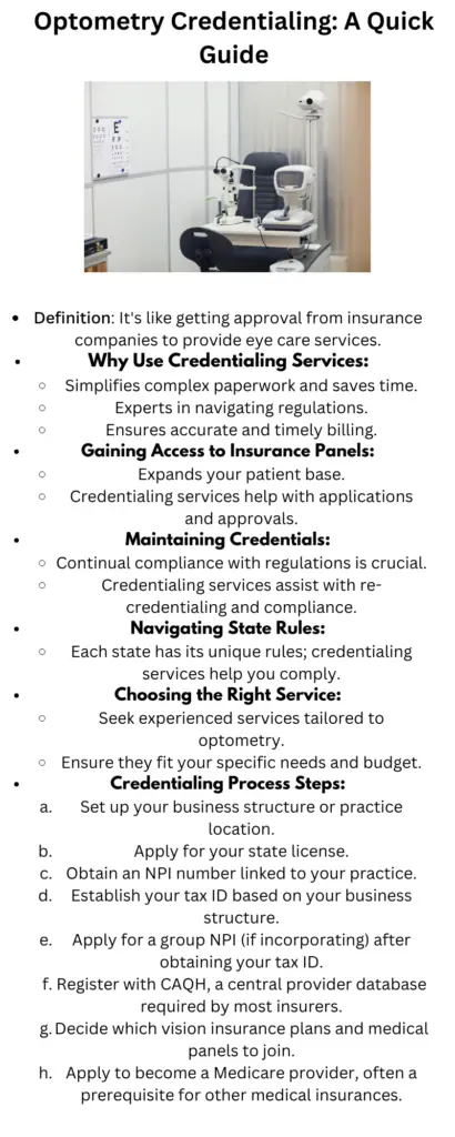 Optometry Credentialing Services for efficient Practice 3 optometry credentialing