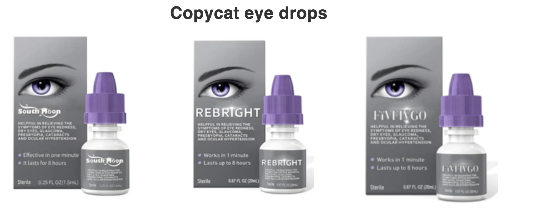 FDA warns against Copycat Lumify Bausch Lomb’s Lumify