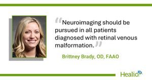 ‘Typically benign’ retinal venous malformations need neuroimaging 1 pcon0626 aoa brady graphic