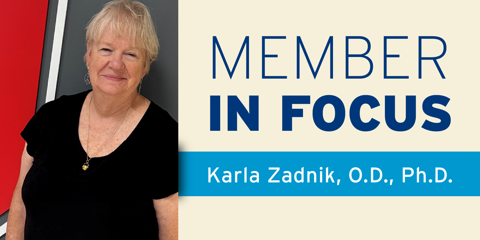 First optometrist elected to the National Academy of Medicine 1 member in
